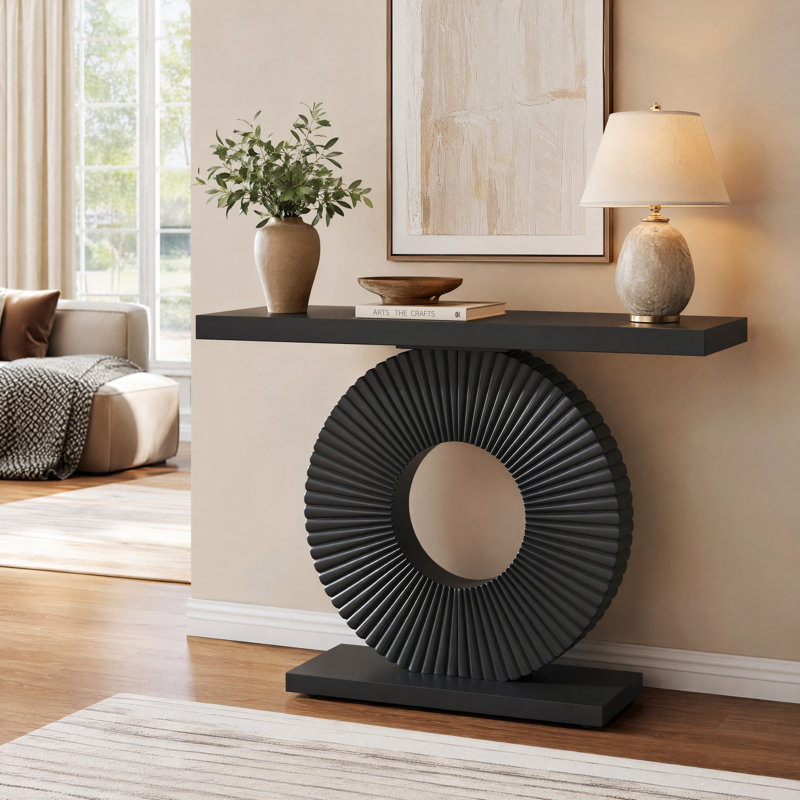 Console 39,37 po Cahner, Noir, noir, noir, noir