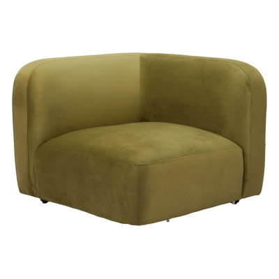 Fauteuil d'angle vert