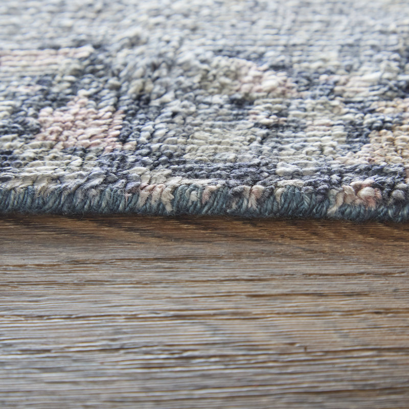 Tapis mauve à motif abstrait moderne Eros