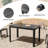 Cademon 4 - Person Aluminum Rectangular Extendable Outdoor Dining Set with Stacking Chairs-166406287