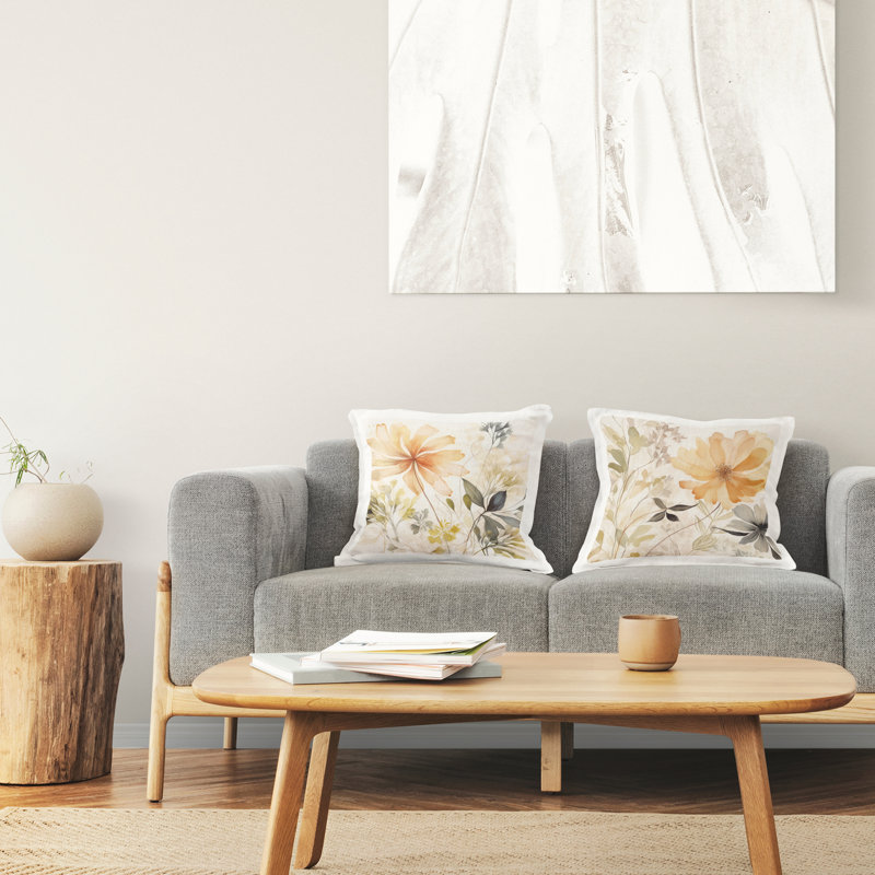 Floral Throw Pillow