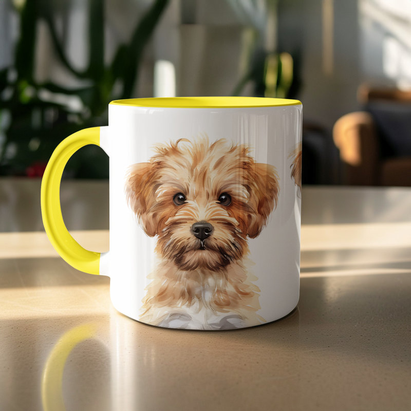 Mug, 2, Yellow