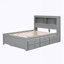 Lit plateforme double avec lit gigogne et tiroirs-680520438