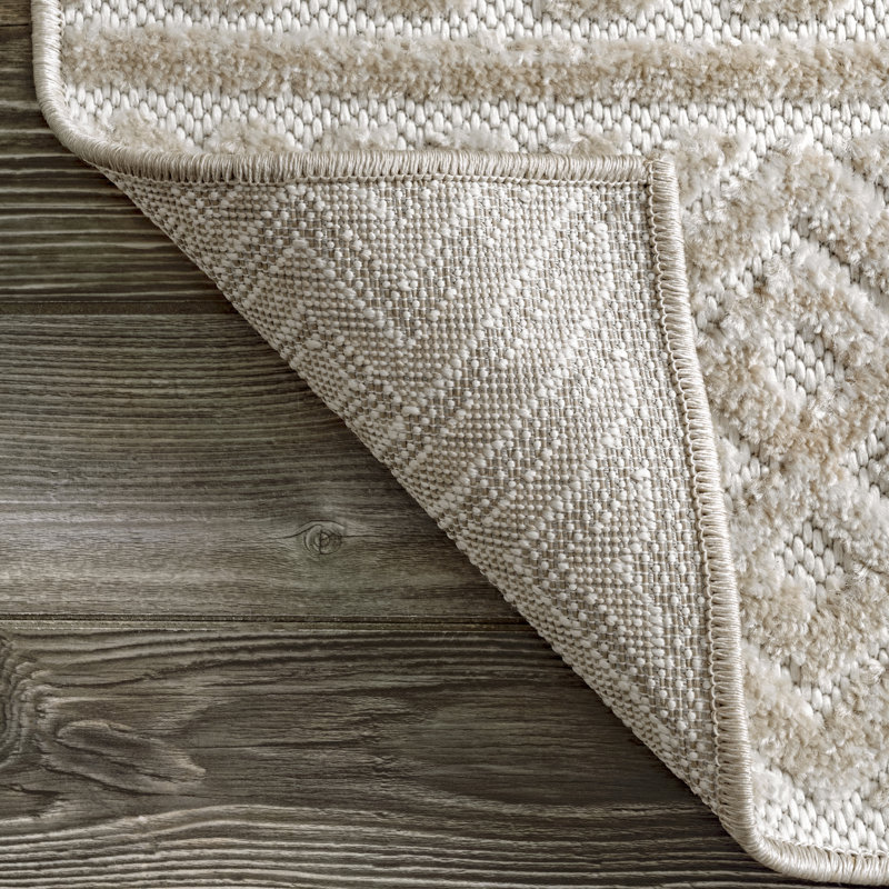 Spradling Geometric Indoor / Outdoor Rug, Runner 2'6" x 12'