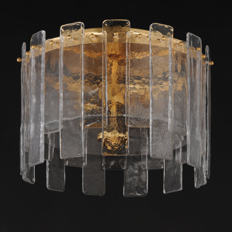 Plafonnier encastré Warren, Feuille d’or