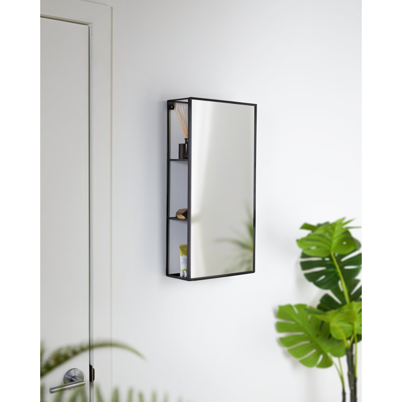 Miroir mural Umbra Cubiko - noir