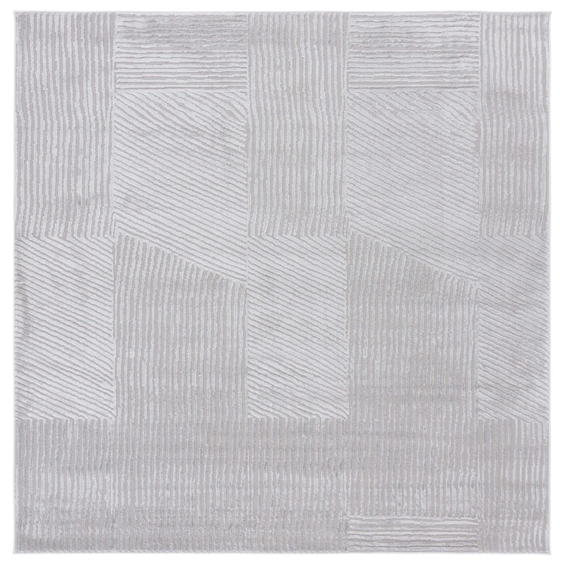 Saylor 100 Performance Geometric Rug, Square 6'3"