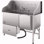 61 Inch Dog Grooming Bath Tub Stainless Steel W Ramp Water Filter