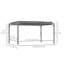 Pergola d'extérieur 12,8 pi x 9,7 pi avec toit rétractable, gris