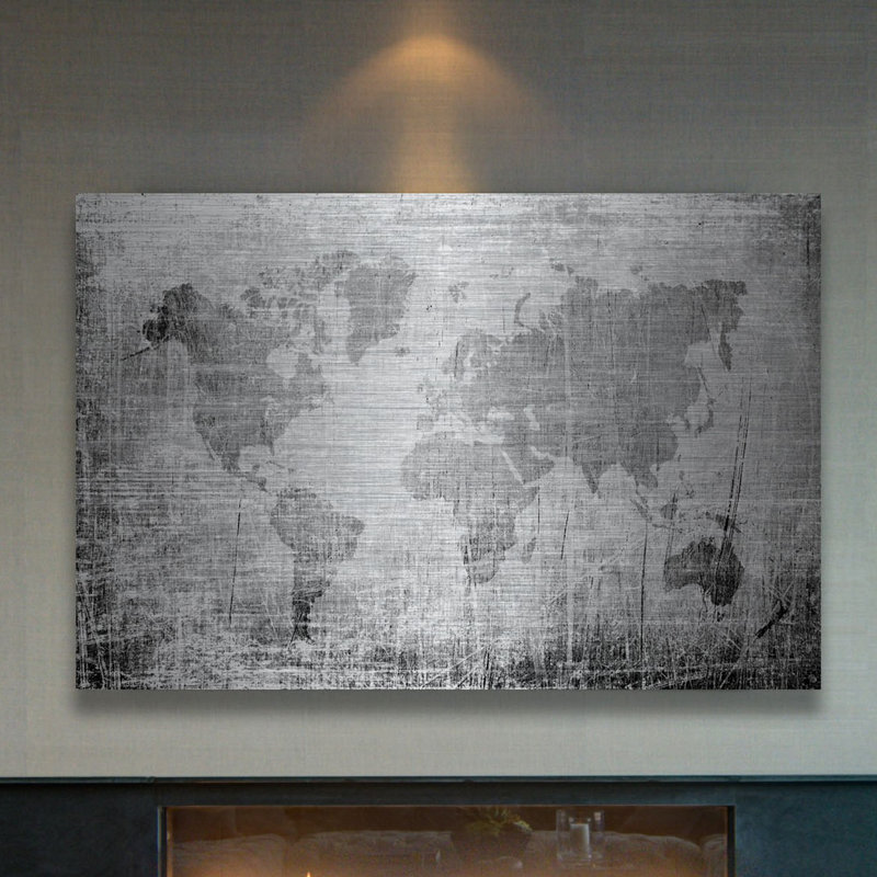« latitude », reproduction d’art sur aluminium brossé, 30 po x 45 po