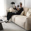 Coussin modulaire 84,65 po beige 100% polyester-129742496-129742494