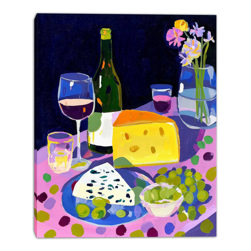 Art mural sur toile Vineyard Table, L 32 po x H 48 po x P 1,5 po