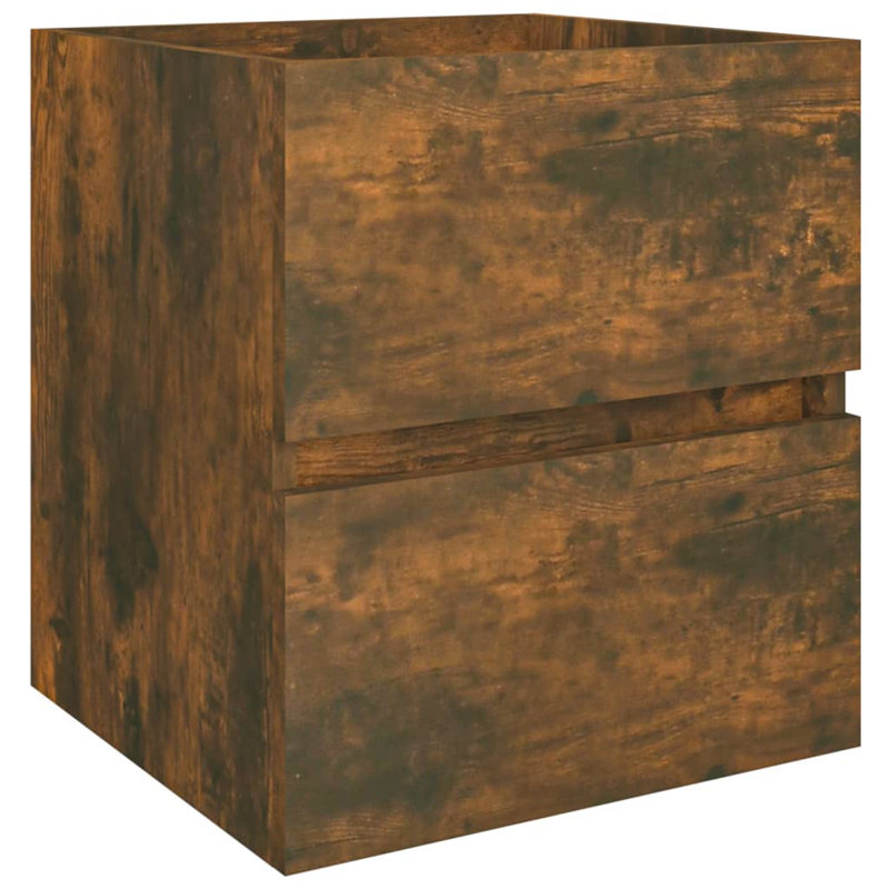 Cunigan Bathroom Cabinet, Smoked Oak