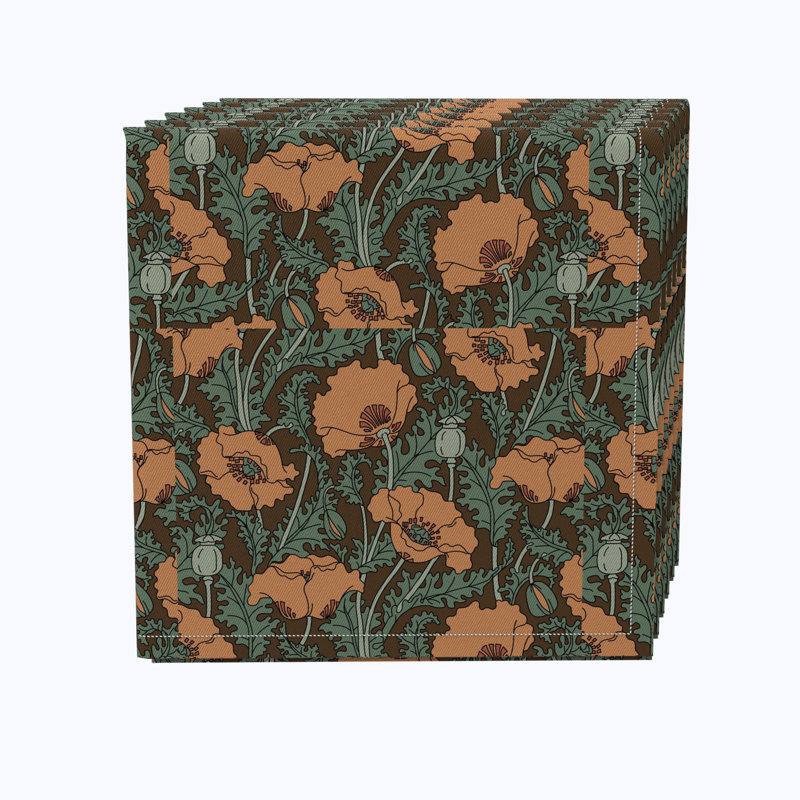 100% Cotton Floral Square Napkin