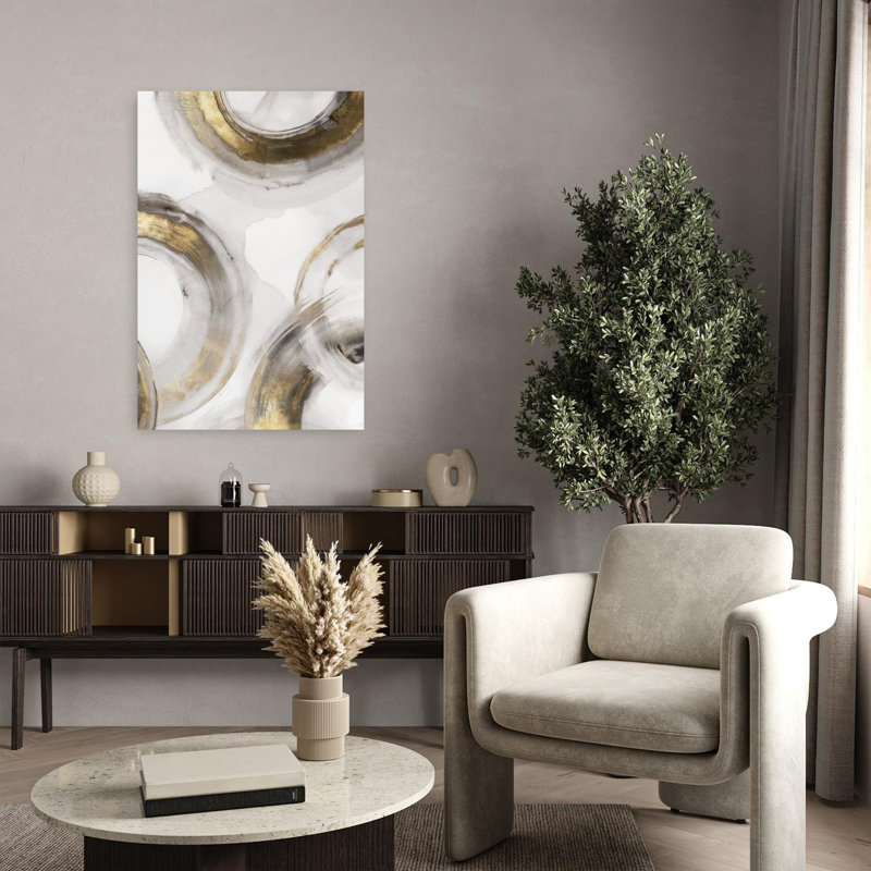 «Whirlwind Wonder I», art contemporain abstrait et élégant, H 36 po x l 24 po