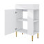 Petit meuble-lavabo de salle de bain avec meuble-lavabo simple en céramique et panneau de fibres à densité moyenne, meuble-lavabo autoportant moderne, rangement droit-1331074524