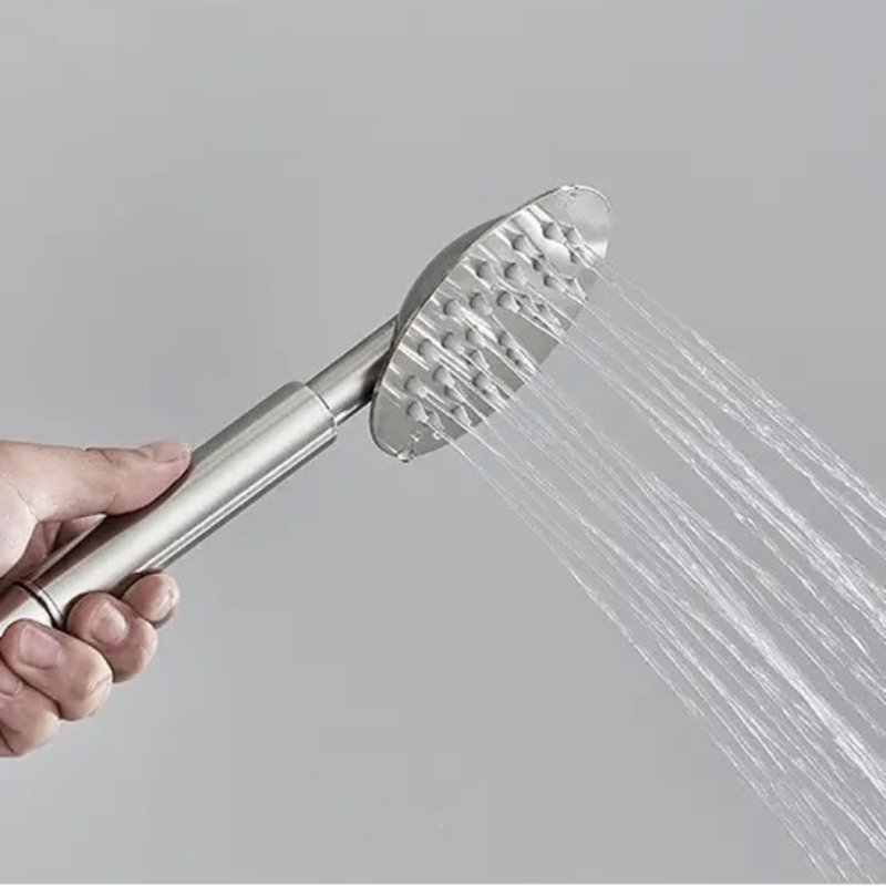 Kairo Triple Function Outdoor Shower with Single Lever Handle Stainless Steel, Brushed Nickel