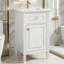 Meuble-lavabo de salle de bain avec lavabo, tablette réglable et tiroir inclinable-993786029