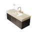 Meuble-lavabo flottant avec espace de rangement multifonctionnel et 3 trous de robinet pré-percés-221800799
