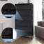 Commode 7 tiroirs 23,22 ", noir-893535271