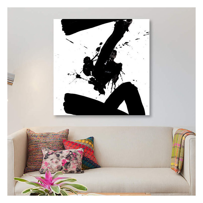 « toile tache iv », impression sur toile, H 12 po x l 12 po x P 0,75 po