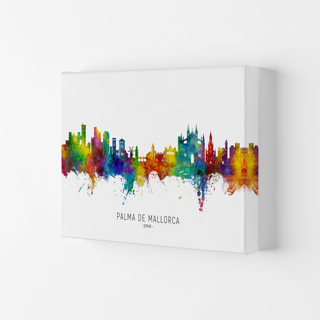 Palma De Mallorca Spain Skyline by Michael Tompsett - Print