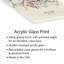 Raleigh, Caroline du Nord, reproduction de carte sur verre acrylique-87922887