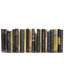 Decorative Books - Gilded Onyx Dust Jacket Books - Black Books By The Foot