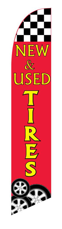 Double Sided 138'' H x 38'' W Polyester Feather Banner