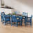 68.9" Rectangular Patio Outdoor Dining Table With Umbrella Hole-1103417300