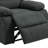 Ameiah Upholstered Dark Gray Chenille Manual Push Back Recliner Chair with Wingback-2142826887