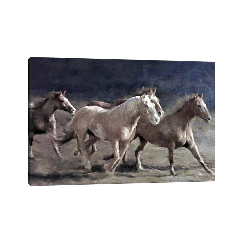 Midnight Run by Katrina Jones - Wrapped Canvas Painting, 20.32 cm H x 30.48 cm W