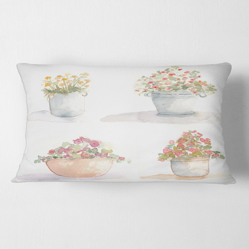 Floral Throw Pillow