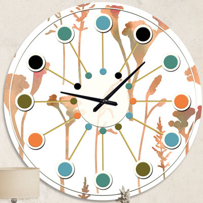 Horloge murale rétro Mid-Century