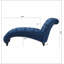 Chaise longue sans accoudoirs touffetée-348295075