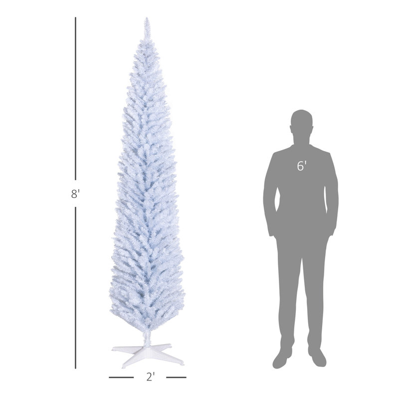 Arbre de Noël artificiel 8 pi. White