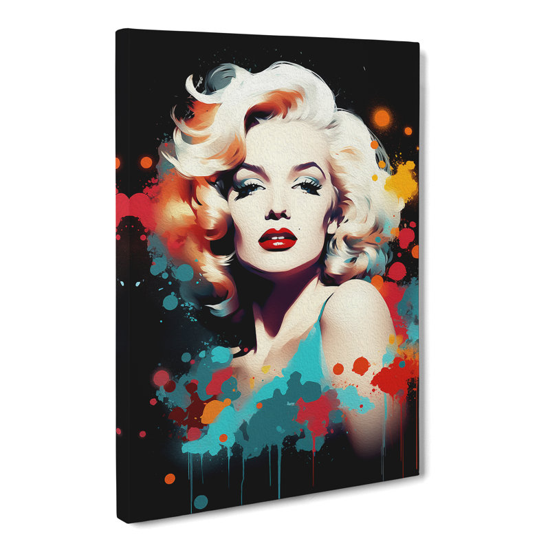 Marilyn Monroe Modern - Wrapped Canvas, 60cm H x 40cm W x 3cm D
