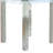 Sinclair Silver & Chrome Glass Top Counter Height  Table
