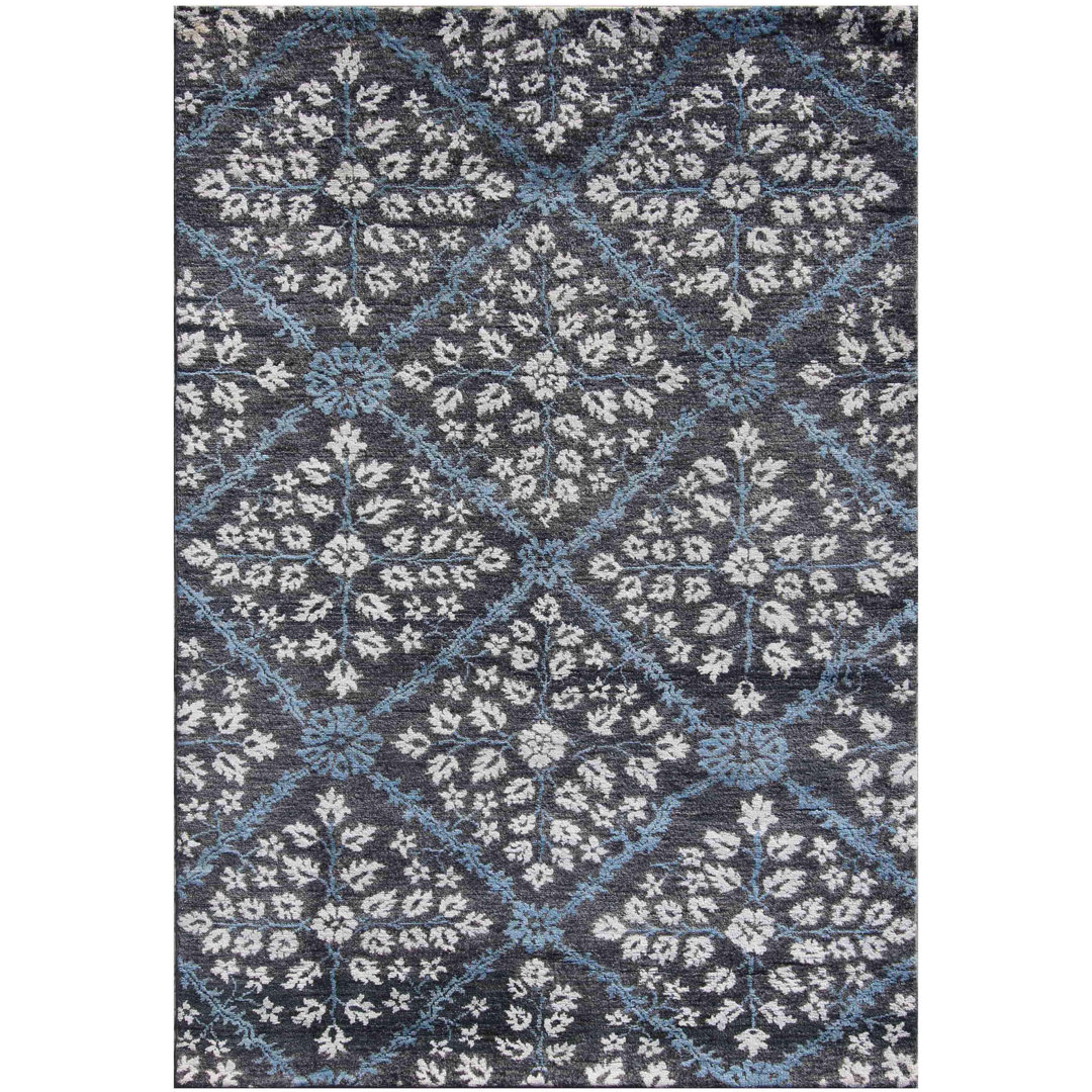 Geometric Hand Knotted 116cm X 174cm Area Rug