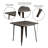 Tillar Metal Dining Table-122871927