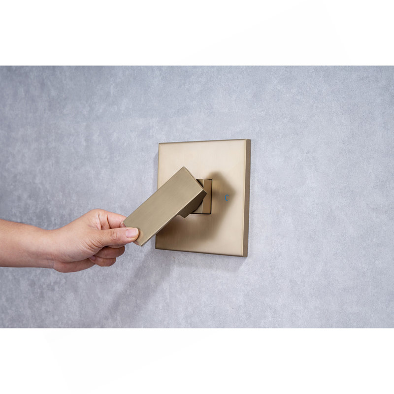 93101LSJ-10 Square Pressure Balanced Complete Shower System With Rough-In Valve