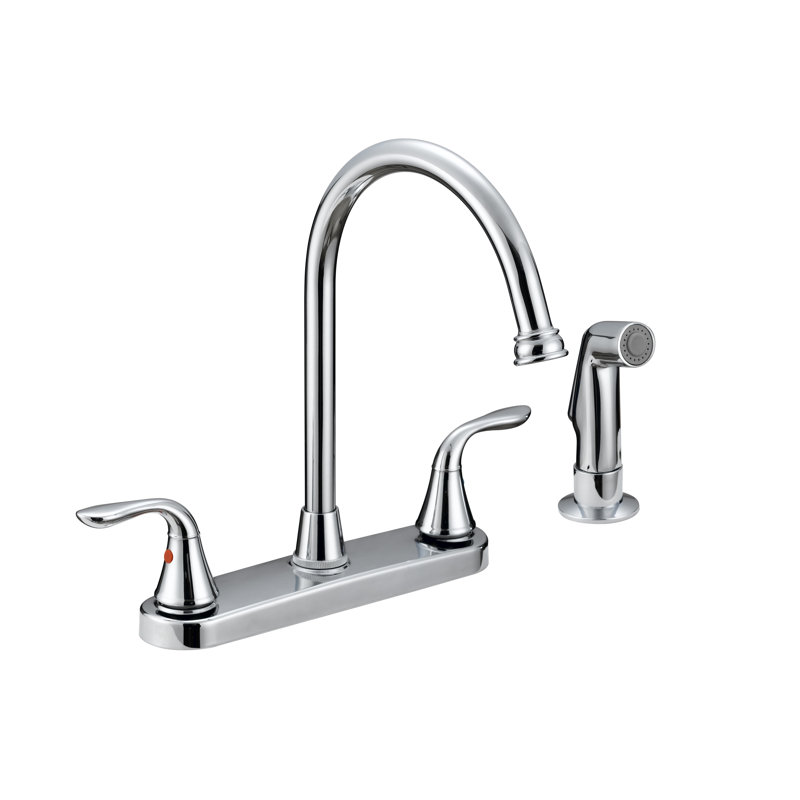 Robinet de cuisine avec douchette latérale BK Products, Chrome