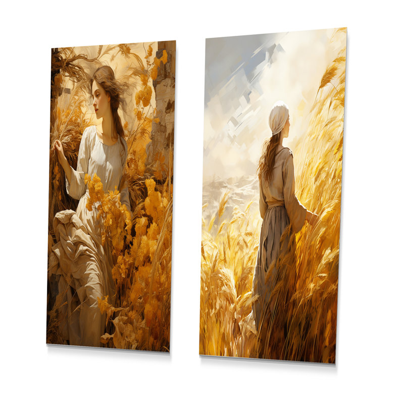 Ensemble de 2 décorations murales en métal, H 28 po x l 24 po