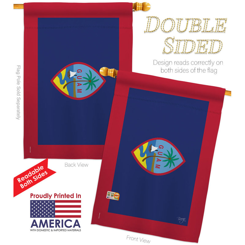 Double Sided 40'' H x 28'' W Polyester House Flag