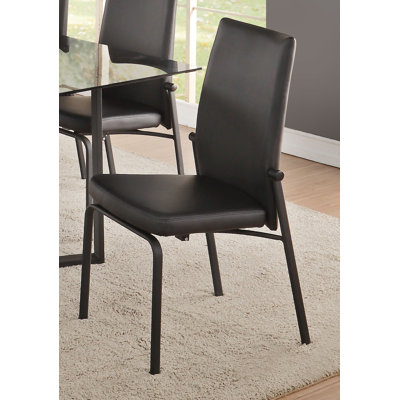 Aleceia 18'' H Faux Leather Upholstered Side Chair