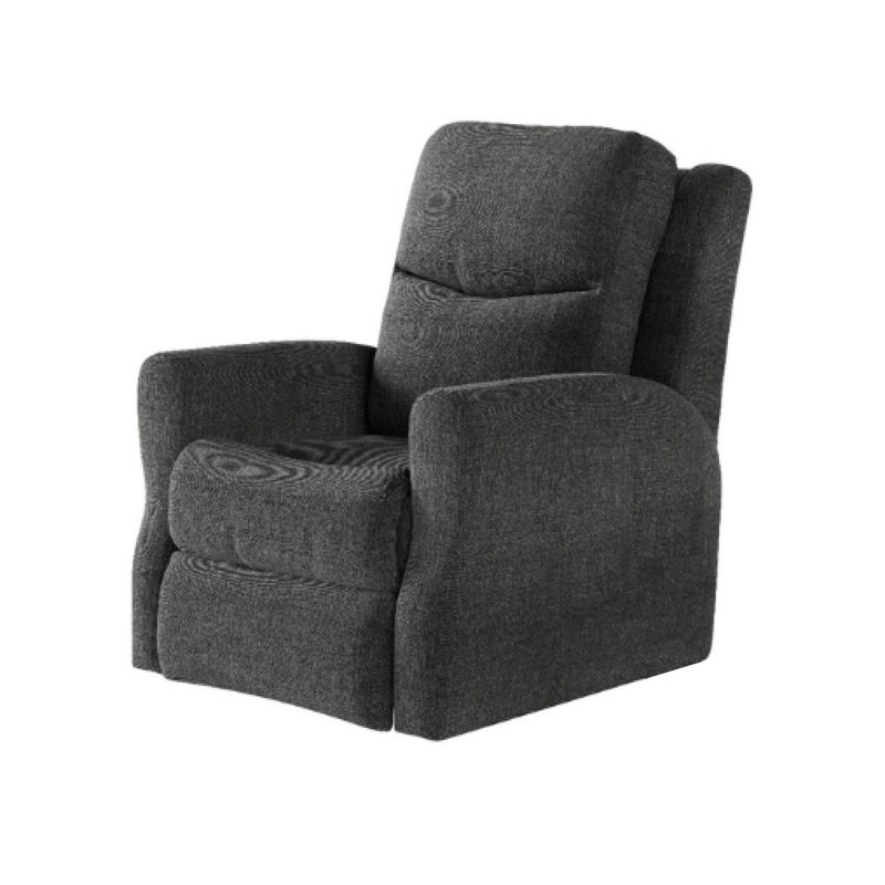 Fame Rocker Recliner, Solid Dark Gray, Power Rocker