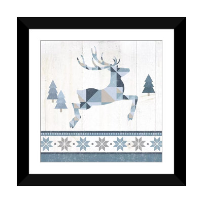 " Nordic Geo Lodge Deer III " by Wild Apple Portfolio