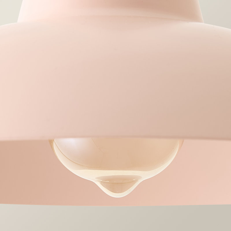 12.2cm H Metal Bowl Pendant Shade ( Clip On ), Peach