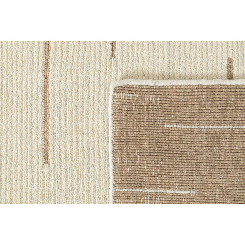 Tapis d'intérieur en laine touffeté à la main Lyra, Rectangle 7 pi 6 po x 9 pi 6 po