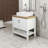 Modern 32" Bathroom Vanity with Sink & Storage | Solid Wood Vanity Cabinet | Above-Counter Basin | Space-Saving Design